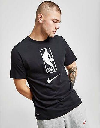 Nike Dri-FIT Men's NBA T-Shirt Black White- Heren