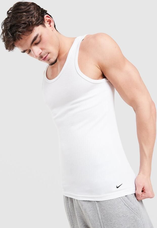 Nike 2-Pack Swoosh Tank Top Wit- Heren Wit