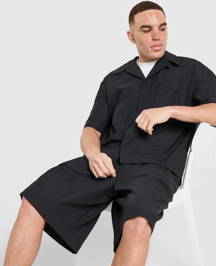 Nike 24.7 Short Sleeve Shirt Zwart- Heren Zwart