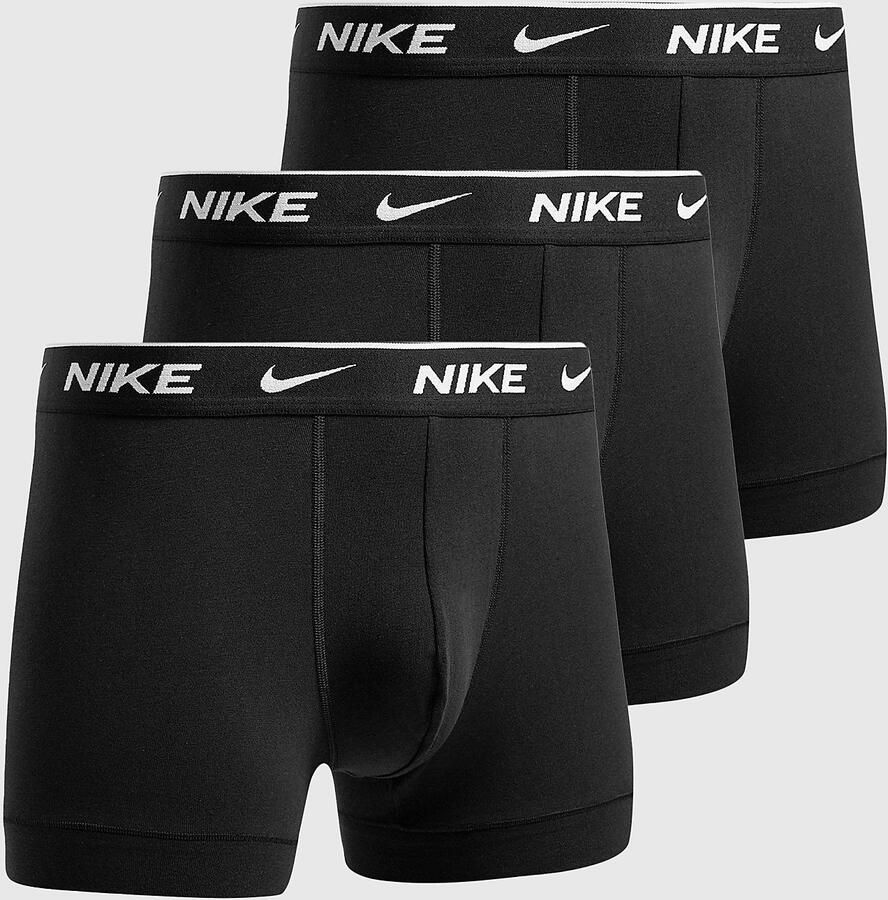 Nike Everyday Cotton Stretch Trunk (3 Pack) Boxershorts Kleding black black black maat: XS beschikbare maaten:XS S M L XL