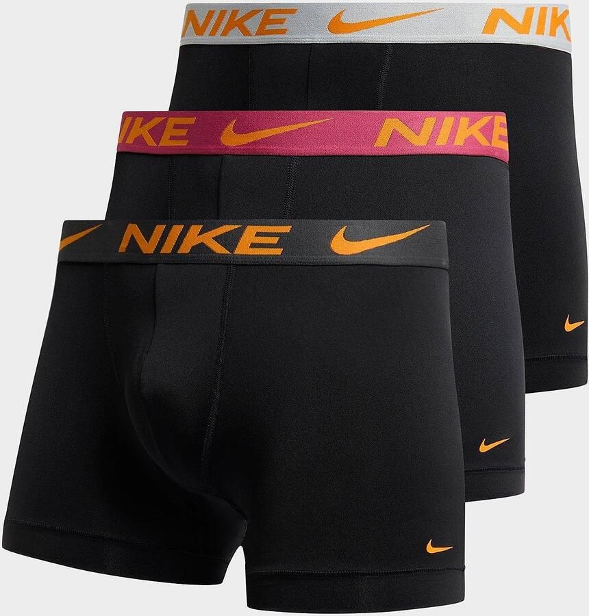 Nike 3 Pack Boxershorts Heren Zwart- Heren Zwart