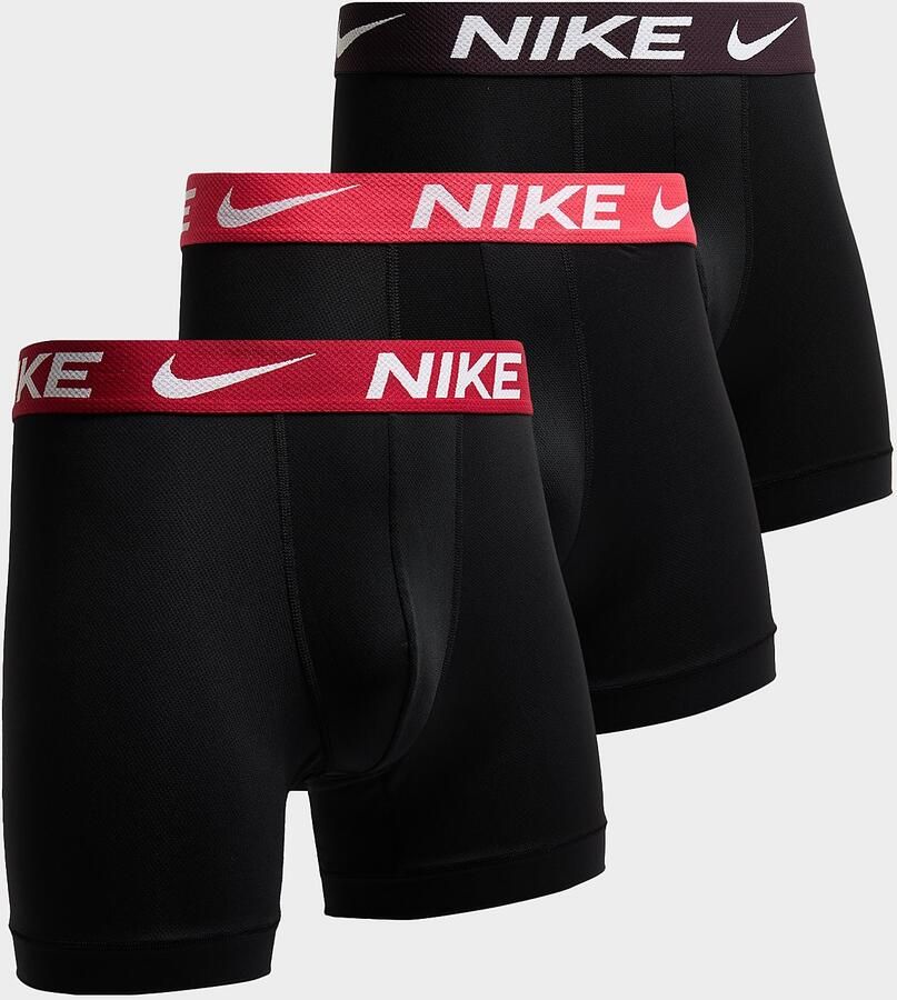 Nike 3-Pack Elite Boxers Zwart- Heren Zwart
