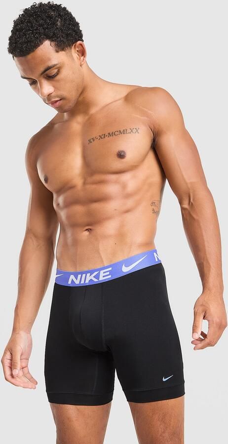 Nike 3-Pack Micro Long Boxers Zwart- Heren Zwart