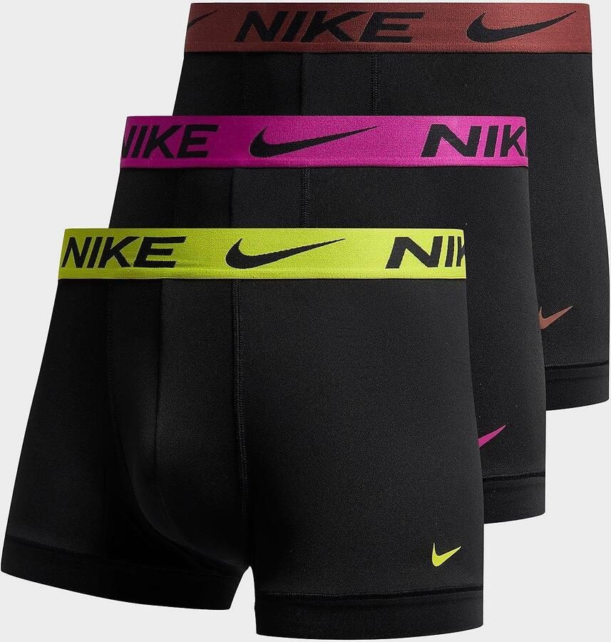 Nike 3-Pack Microfibre Trunks Zwart- Heren Zwart