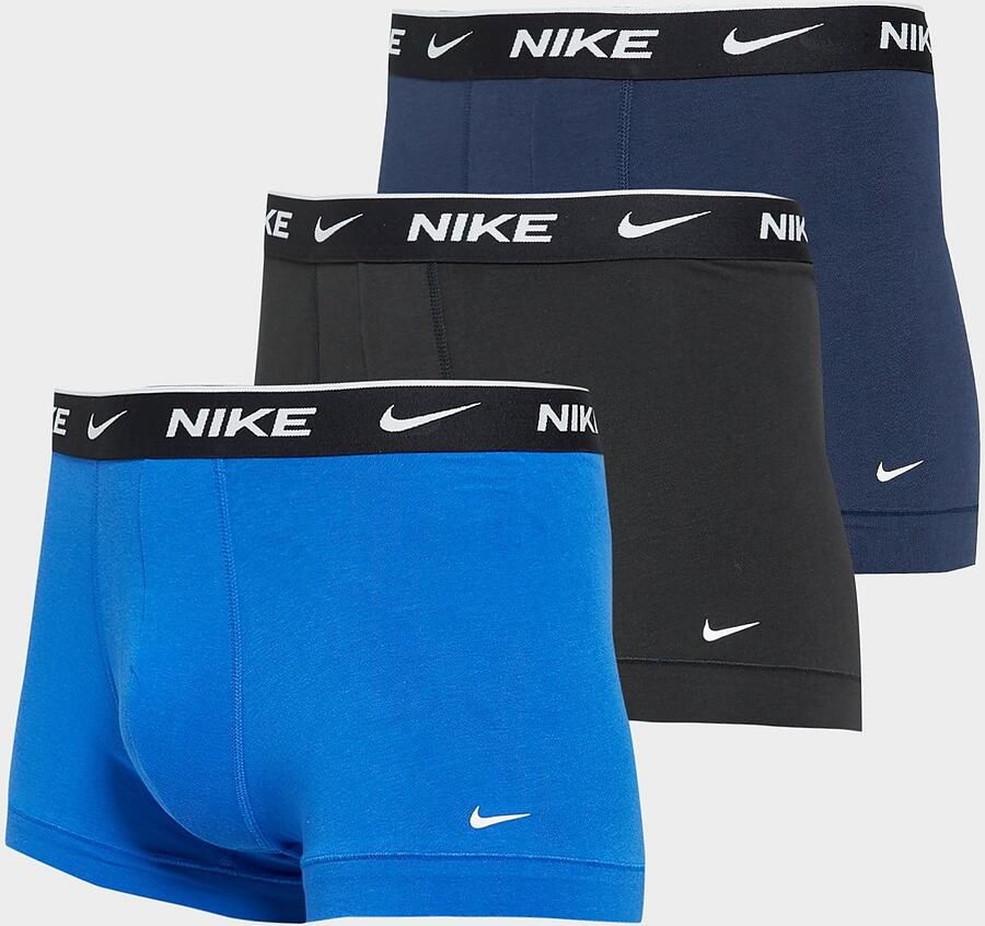 Nike Everyday Cotton Stretch Trunk (3 Pack) Boxershorts Kleding obsidian game royal black maat: XS beschikbare maaten:XS S M L XL - Foto 3