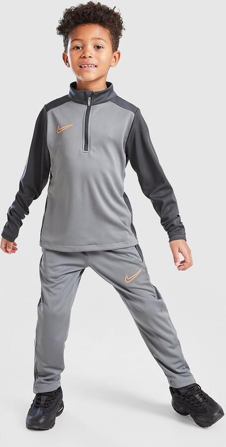 Nike Academy 1 4 Zip Tracksuit Children Grijs