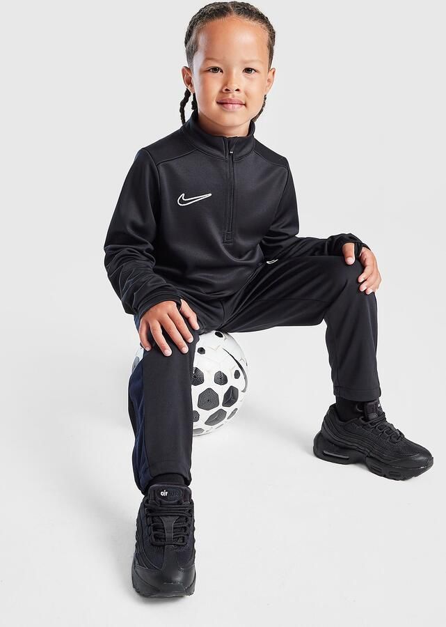 Nike Academy 1 4 Zip Tracksuit Children Zwart