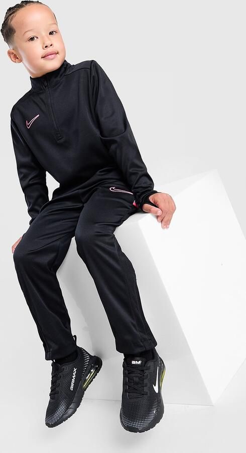 Nike Academy 1 4 Zip Tracksuit Children Zwart
