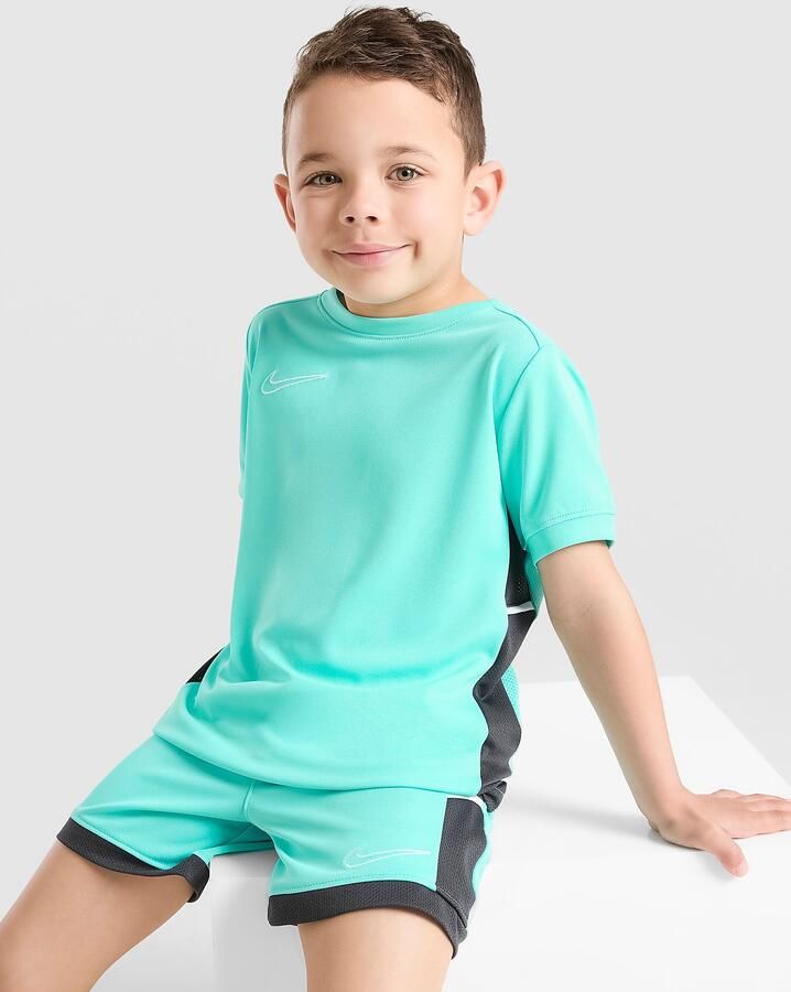 Nike Academy T-Shirt Shorts Set Children Blauw