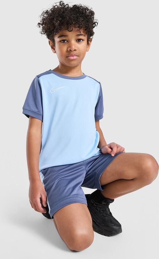 Nike Academy T-Shirt Shorts Set Children Blauw