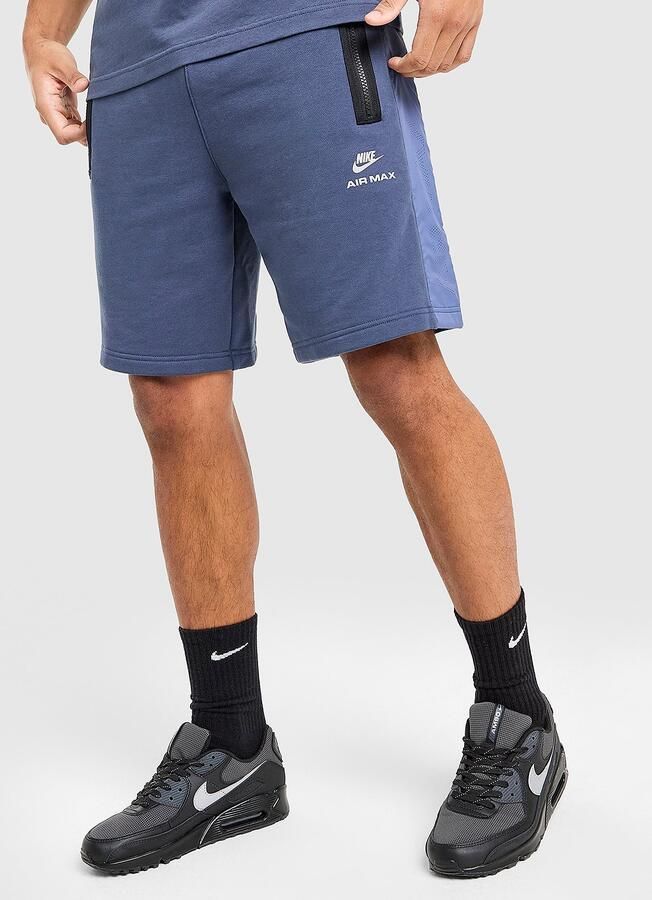 Nike Air Max Fleece Shorts Blauw- Heren Blauw