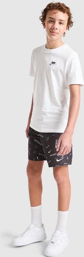 Nike All Over Print Swim Shorts Junior Zwart