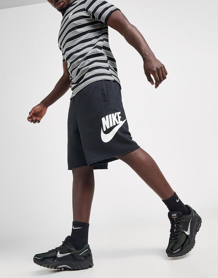Nike Alumni Herenshorts van sweatstof Club Zwart- Heren Zwart