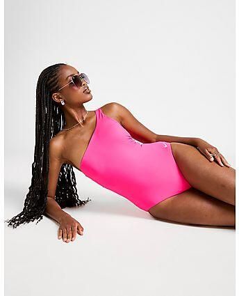 Nike Asymmetric Swimsuit Pink- Dames Pink