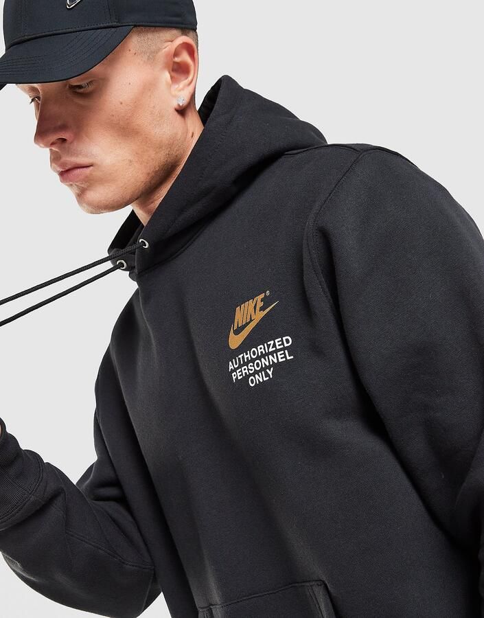 Nike Authorised Hoodie Zwart- Heren Zwart