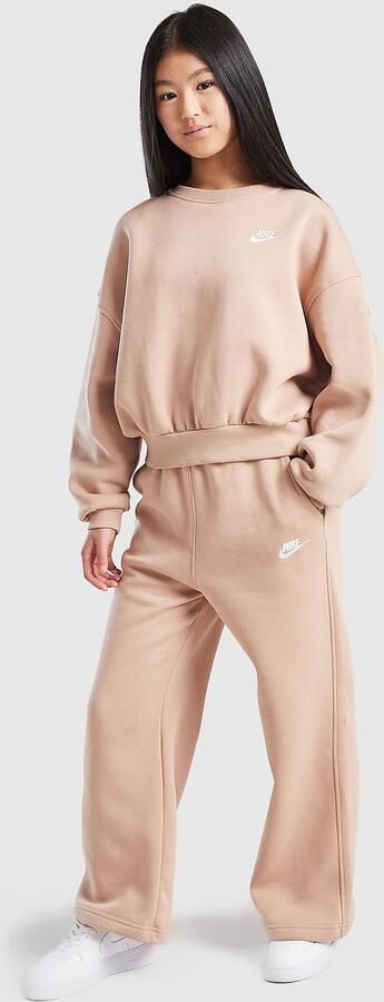 Nike Broek met wijde pijpen voor Sportswear Club Fleece Bruin