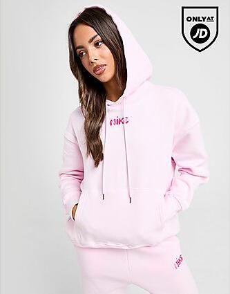 Nike Bubble Graphic Hoodie Pink- Dames Pink