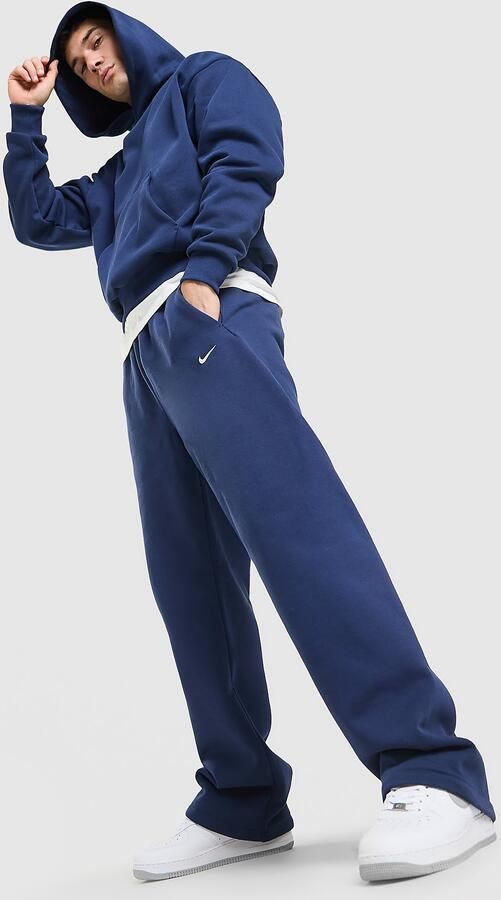 Nike Bungeebroek voor heren Solo fleece Blauw- Heren Blauw