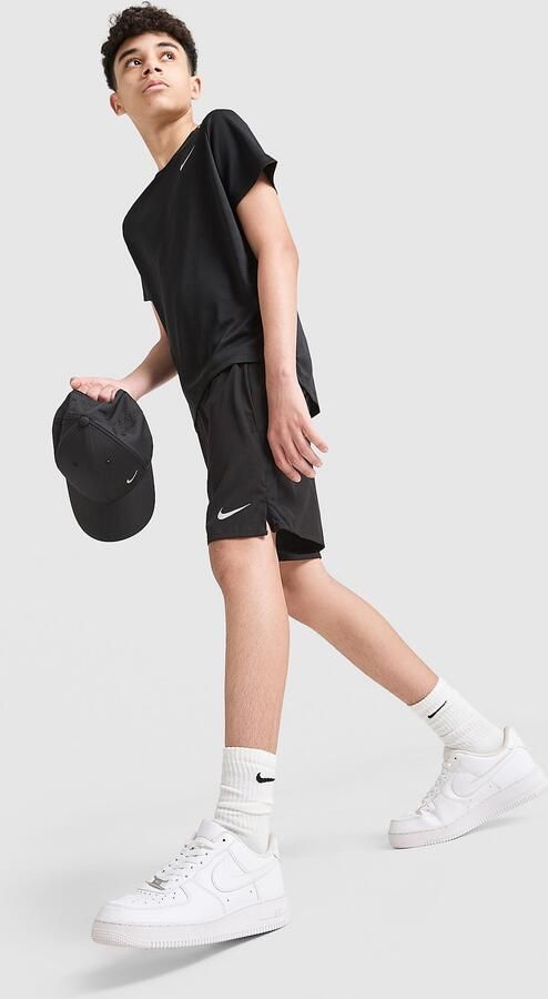 Nike Challenger Shorts Junior Zwart Kind Zwart