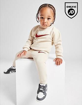 Nike Club Chenille Crew Tracksuit Infant Beige Kind Beige