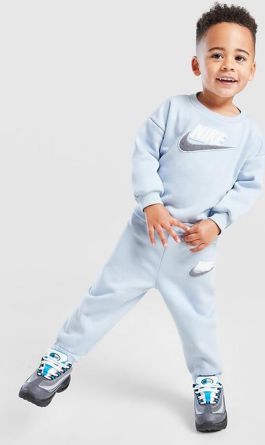 Nike Club Chenille Crew Tracksuit Infant Blauw