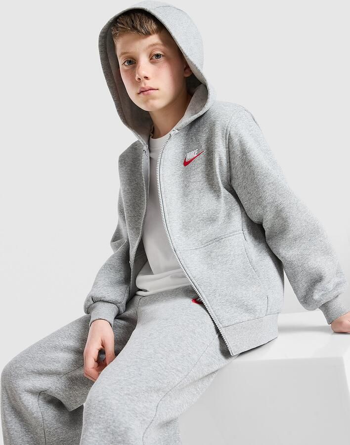 Nike Club Fleece Hoodie Junior Grijs Kind Grijs