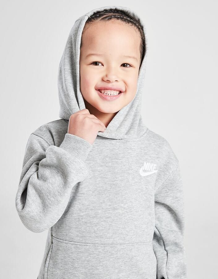 Nike Club Fleece Overhead Hoodie Children Grijs