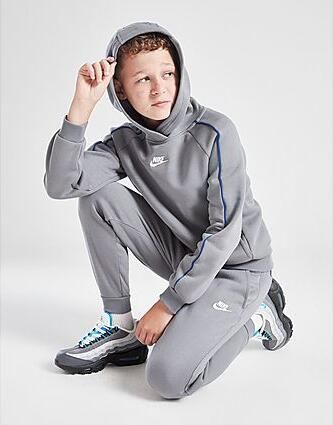 Nike Club Hooded Tracksuit Junior Grey Kind Grey