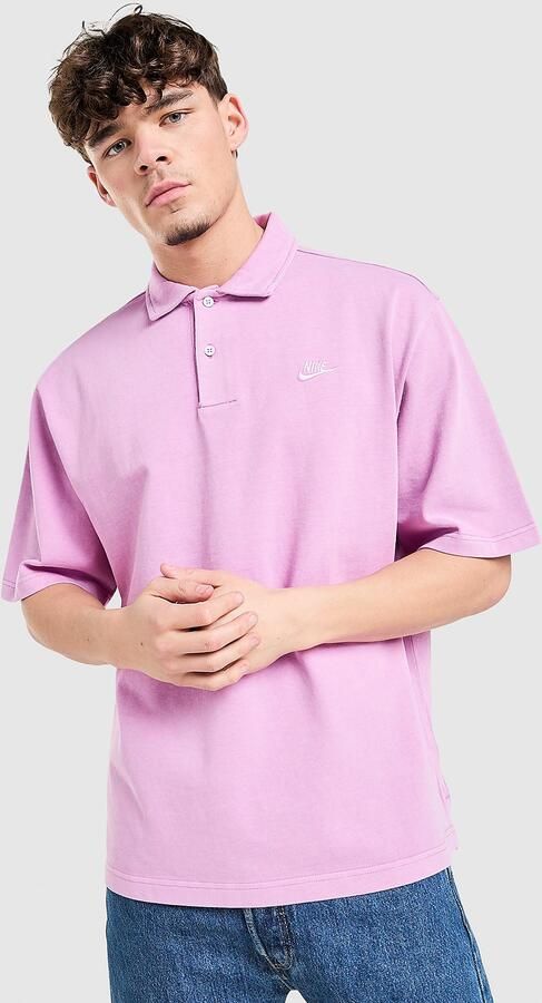 Nike Club Washed Polo Shirt Roze- Heren Roze