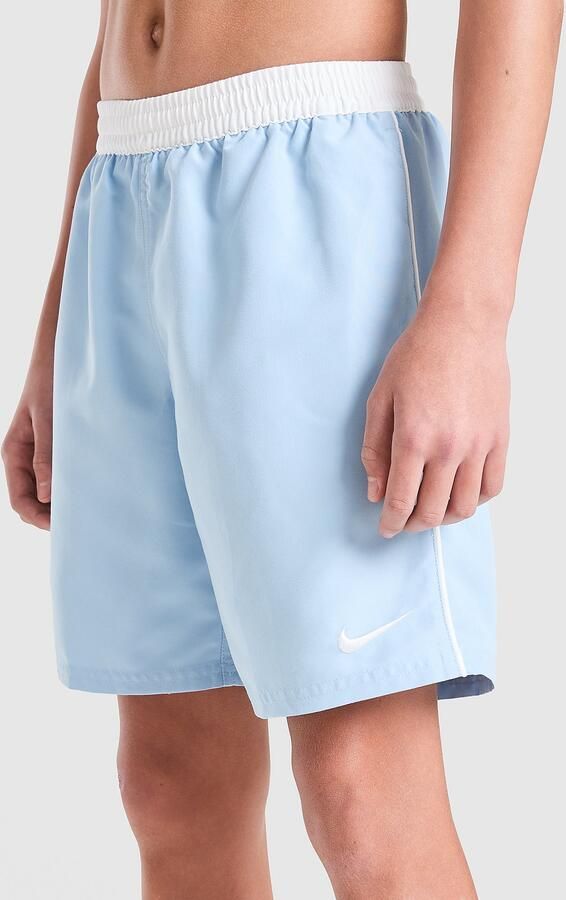 Nike Contrast Swim Shorts Junior Blauw