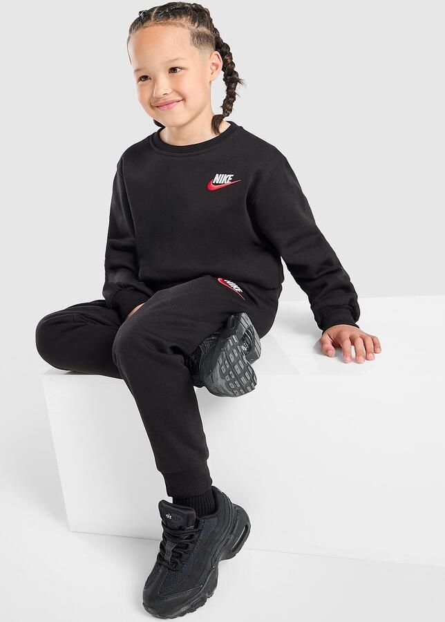 Nike Crew Tracksuit Children Zwart Kind Zwart