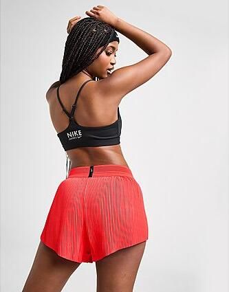 Nike Dri-FIT ADV hardloopshorts met halfhoge taille en binnenbroekje voor dames (8 cm) AeroSwift Light Crimson- Dames Light Crimson