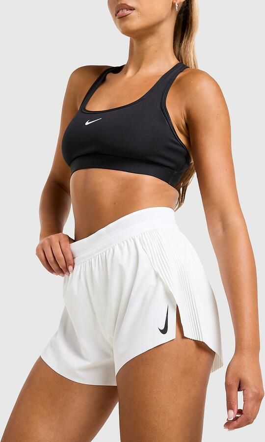 Nike Dri-FIT ADV hardloopshorts met halfhoge taille en binnenbroekje voor dames (8 cm) AeroSwift Wit- Dames Wit