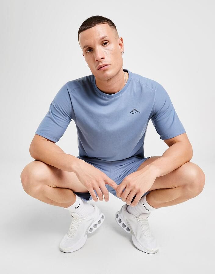 Nike Dri-FIT ADV hardlooptop met korte mouwen voor heren Solar Chase Blauw- Heren Blauw