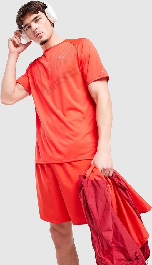 Nike Dri-FIT ADV hardlooptop met korte mouwen voor heren Stride Rood- Heren Rood