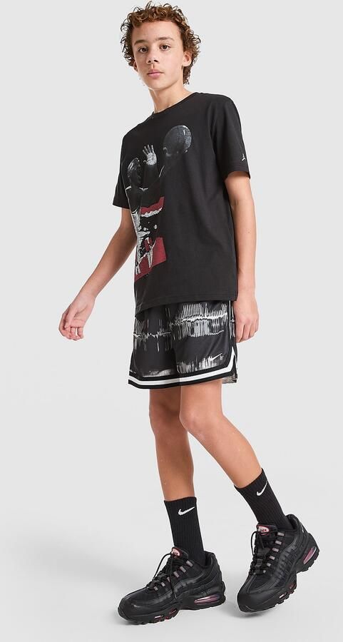Nike Dri-FIT basketbalshorts voor (13 cm) DNA Zwart