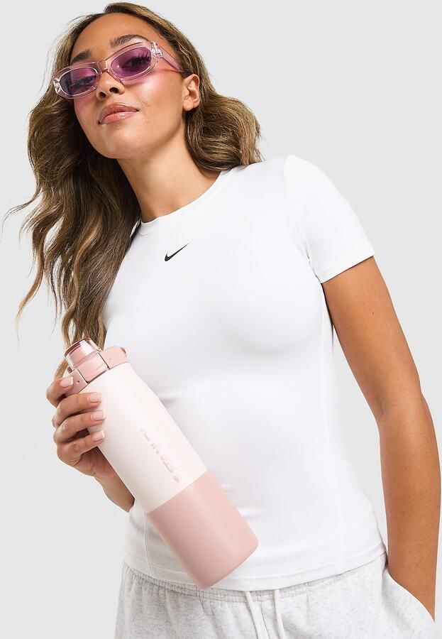 Nike Dri-FIT damestop met korte mouwen One Classic Wit- Dames Wit