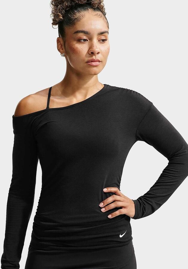 Nike Dri-FIT damestop met lange mouwen One Relaxed Zwart- Dames Zwart