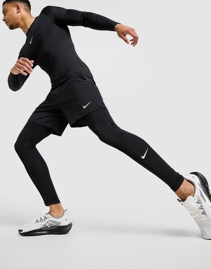 Nike Dri-FIT fitnesstights voor heren Pro Zwart- Heren Zwart - Foto 7