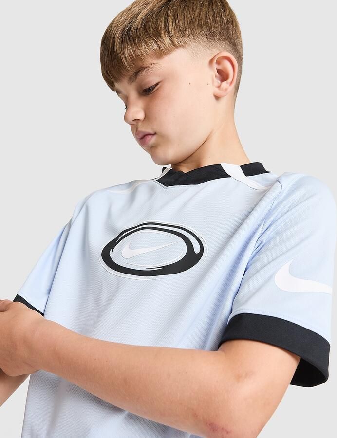 Nike Dri-FIT Football T-Shirt Junior Blauw