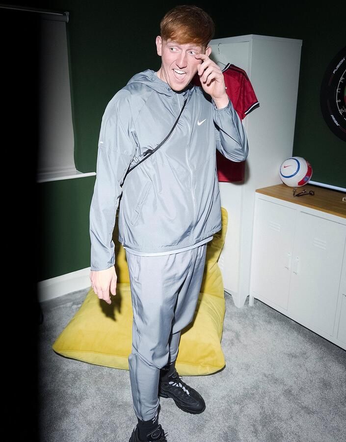 Nike Dri-FIT geweven hardloopbroek voor heren Challenger Grijs- Heren Grijs