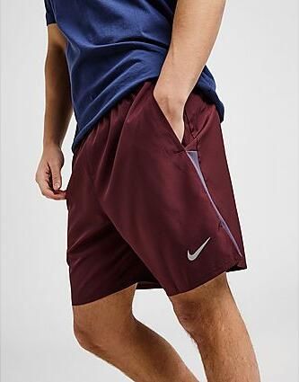 Nike Dri-FIT hardloopshorts met binnenbroek voor heren (18 cm) Challenger Burgundy- Heren Burgundy