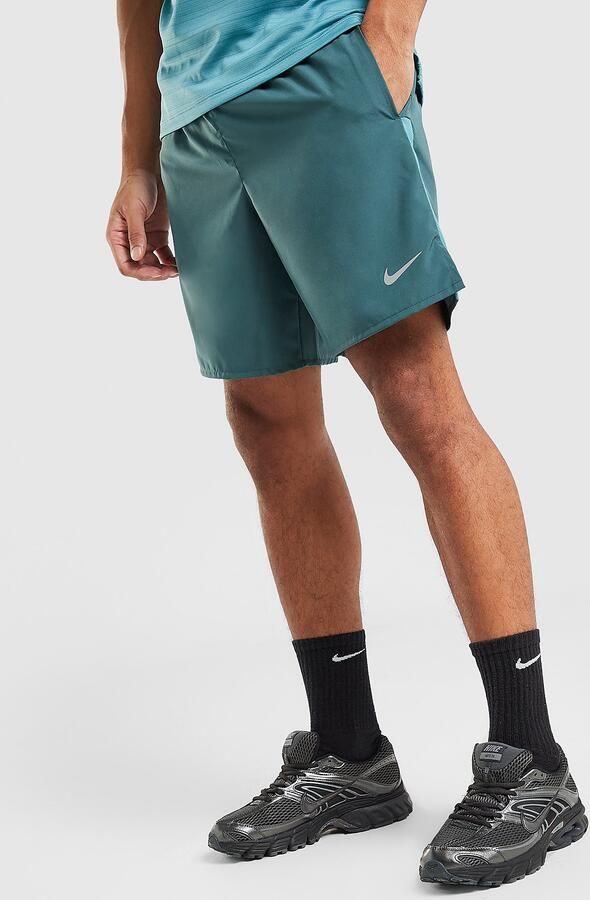 Nike Dri-FIT hardloopshorts met binnenbroek voor heren (18 cm) Challenger Grijs- Heren Grijs