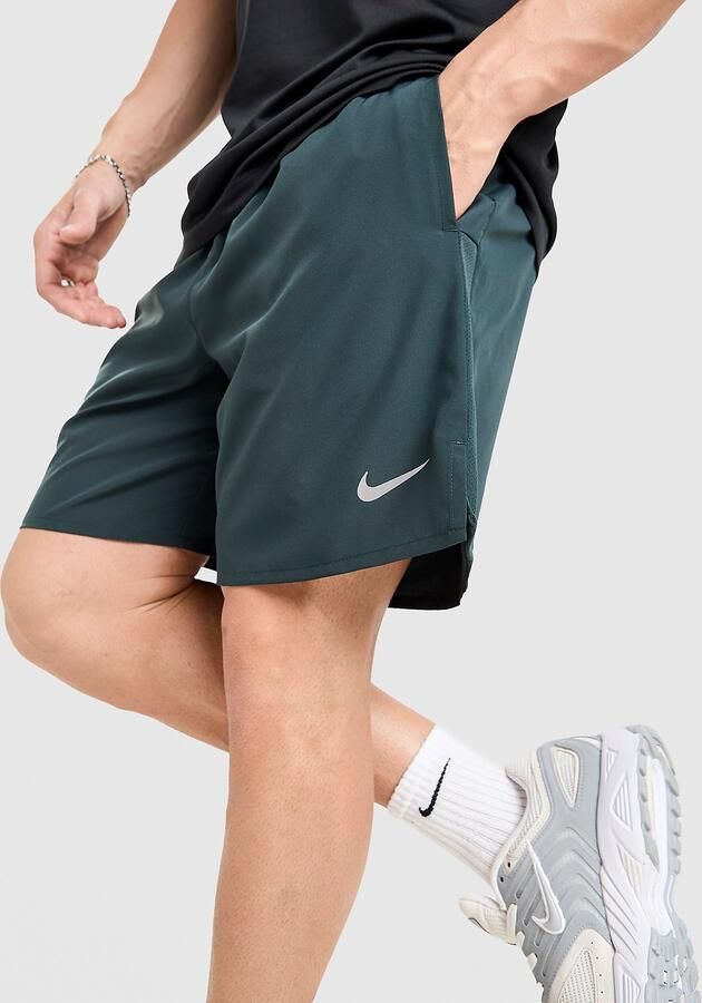 Nike Dri-FIT hardloopshorts met binnenbroek voor heren (18 cm) Challenger Groen- Heren Groen