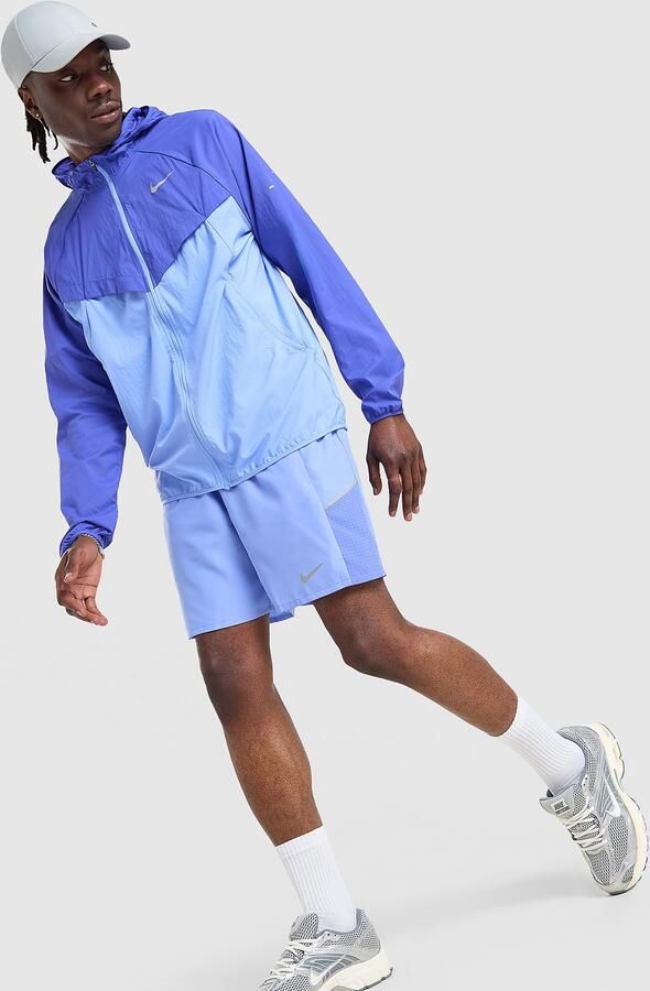 Nike Dri-FIT hardloopshorts met binnenbroek voor heren (18 cm) Miler Blauw- Heren Blauw