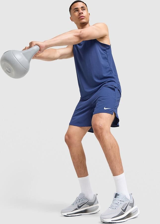 Nike Dri-FIT hardloopshorts met binnenbroek voor heren (18 cm) Stride Blauw- Heren Blauw