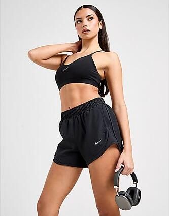 Nike Dri-FIT hardloopshorts met halfhoge taille en binnenbroekje voor dames Tempo Black- Dames Black