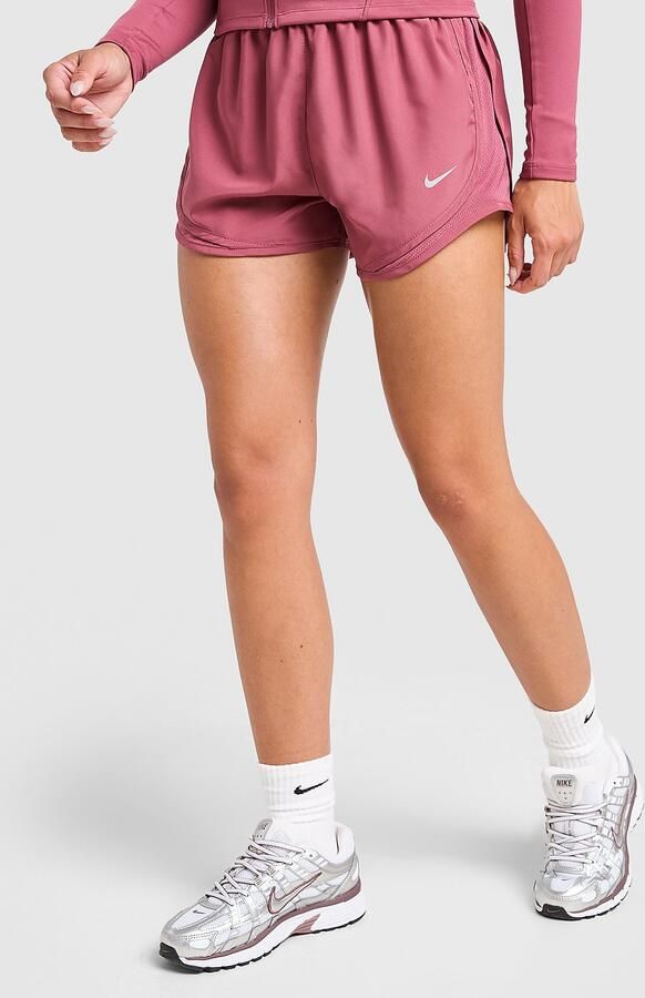 Nike Dri-FIT hardloopshorts met halfhoge taille en binnenbroekje voor dames Tempo Roze- Dames Roze