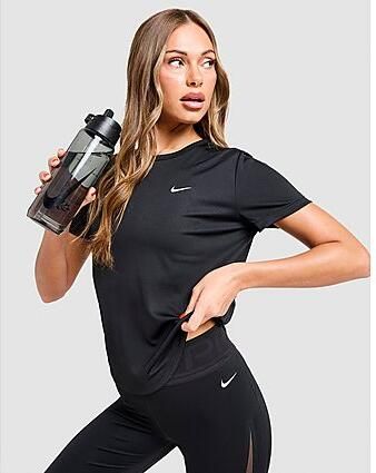 Nike Dri-FIT hardlooptop met korte mouwen voor dames Tempo Black- Dames Black