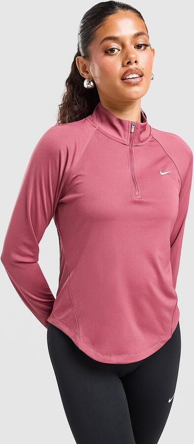Nike Dri-FIT hardlooptop met korte rits voor dames Tempo Roze- Dames Roze